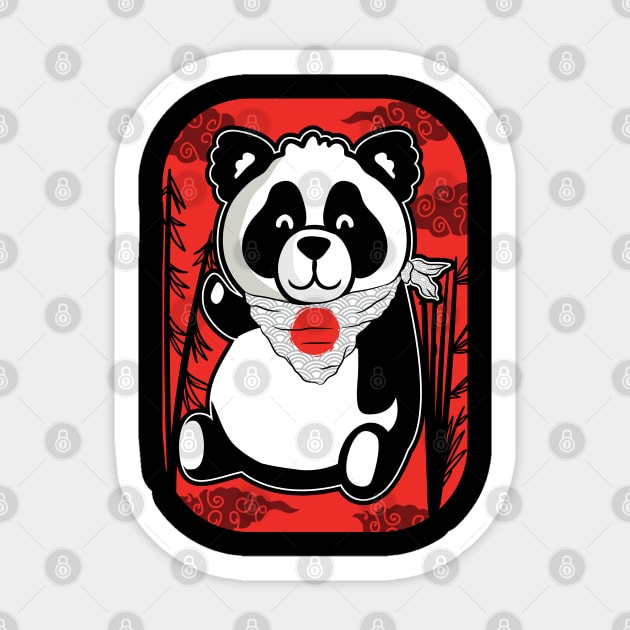 Cute Kawaii Panda Bear Japanese Anime Animals Sticker by stockwell315designs